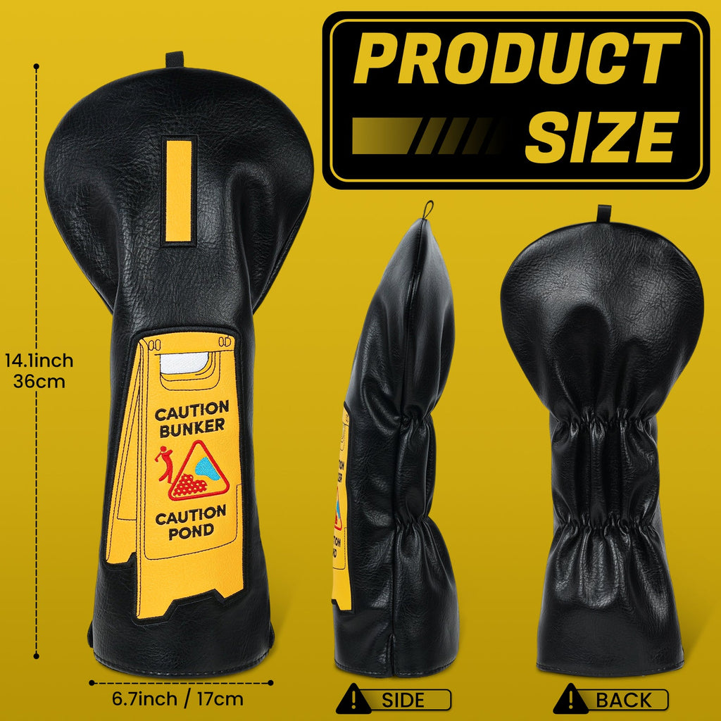 Caution Driver Head Cover