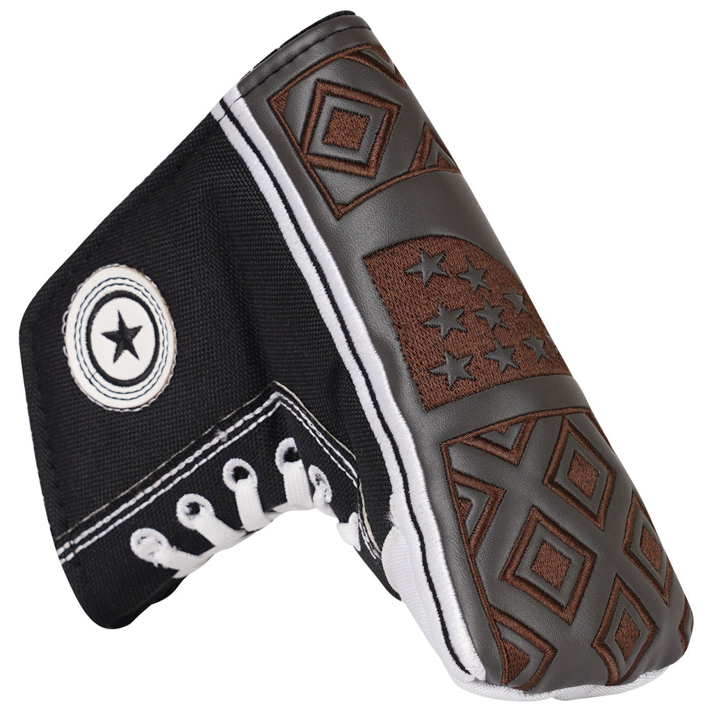 Black Oxford Cloth Shoes Blade Putter Head Cover