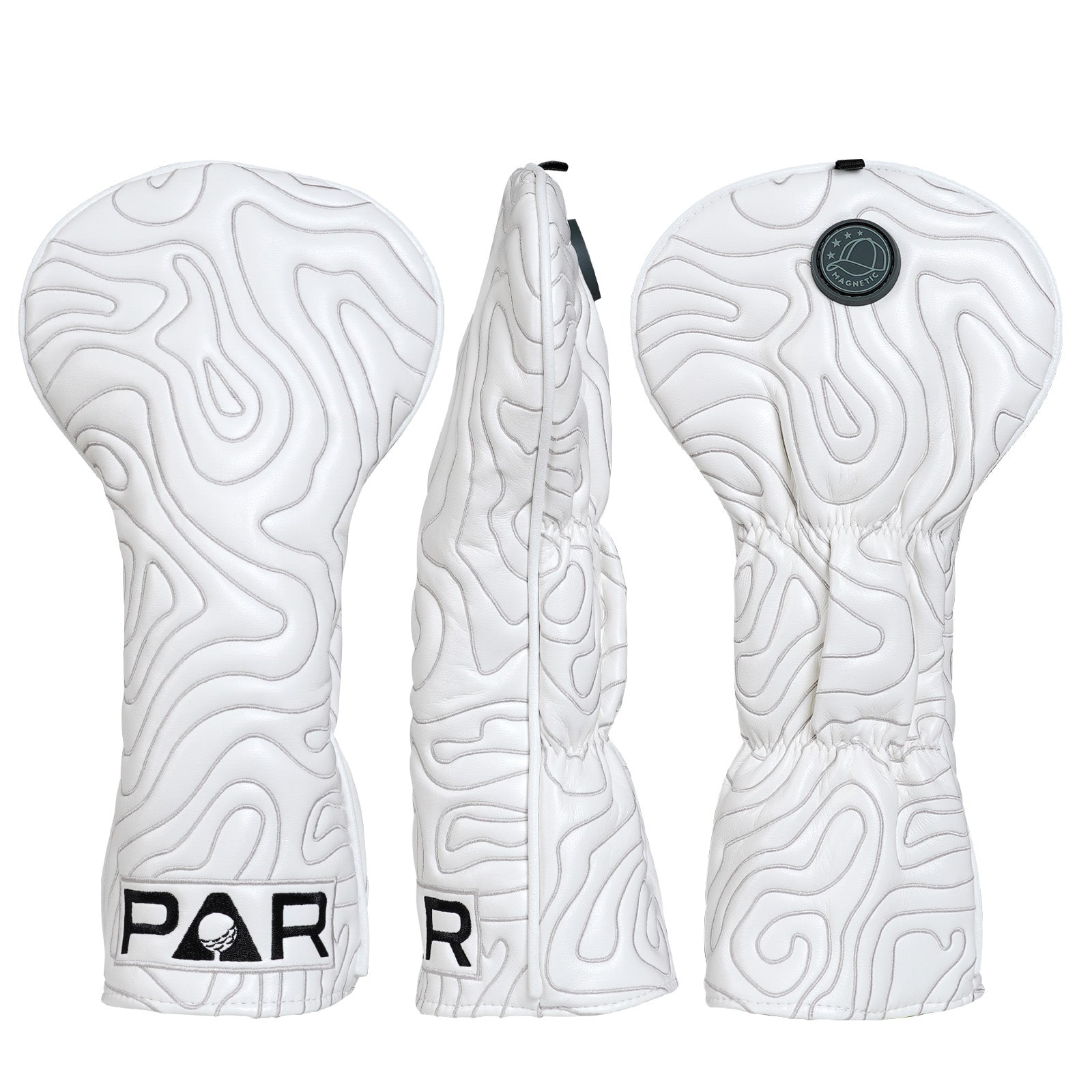White PU PUPAR Driver Head Cover