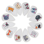 White Cats Iron Covers 12PCS
