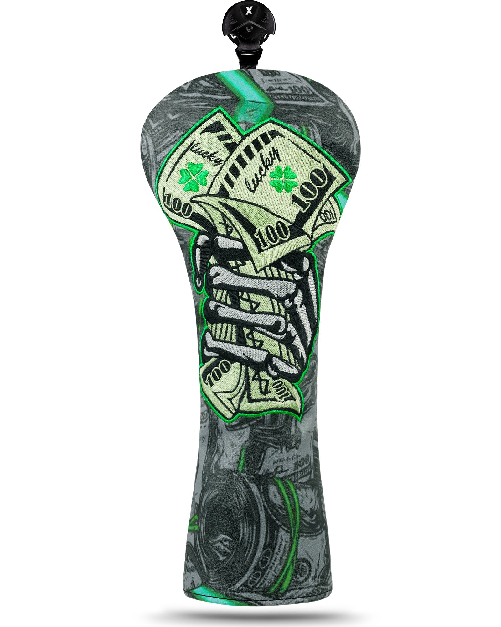 Black Lucky Coin Driver Head Cover Set