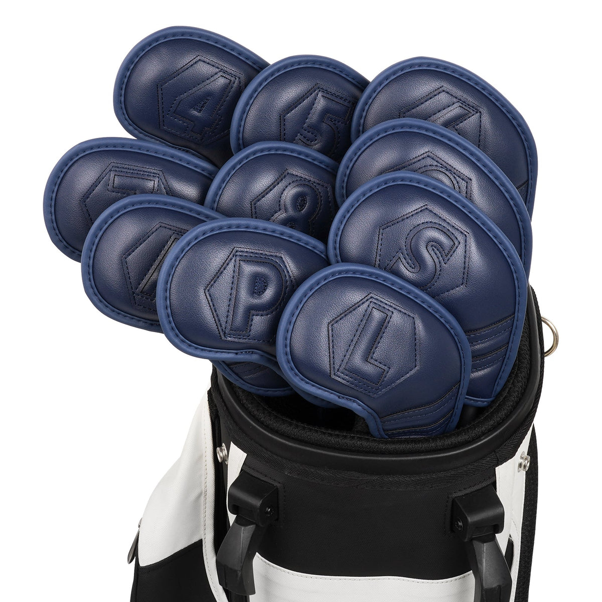 Blue Red Hexagon Iron Cover 10pcs（4-9，P,A,S,L）