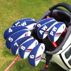Blue and white Splicing Iron Headcover 10pcs