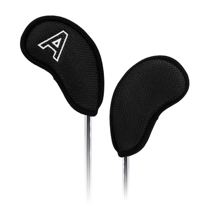 10 pcs/Set Black Meshy Golf Iron Head Covers