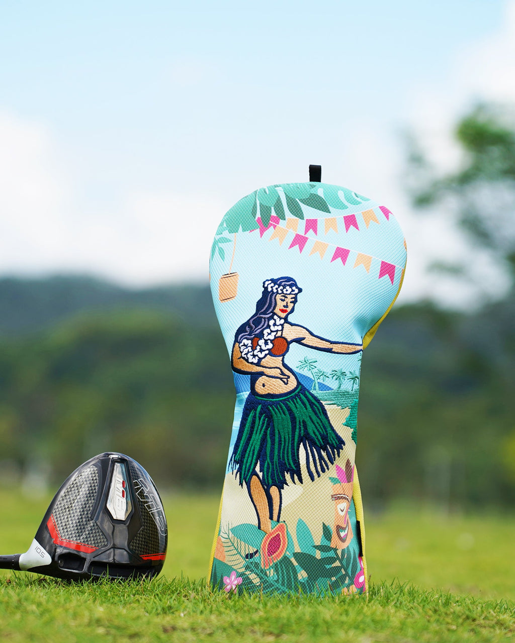 Hawaiian Hula Girl Driver Golf Head Cover