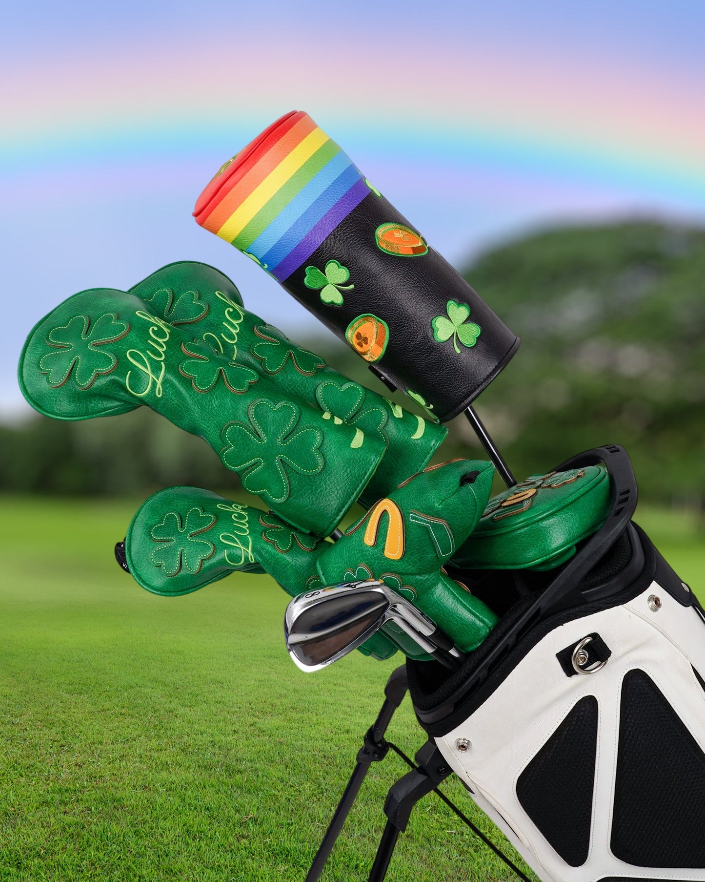 Treasure at the end of the Rainbow Barrel Golf Headcover