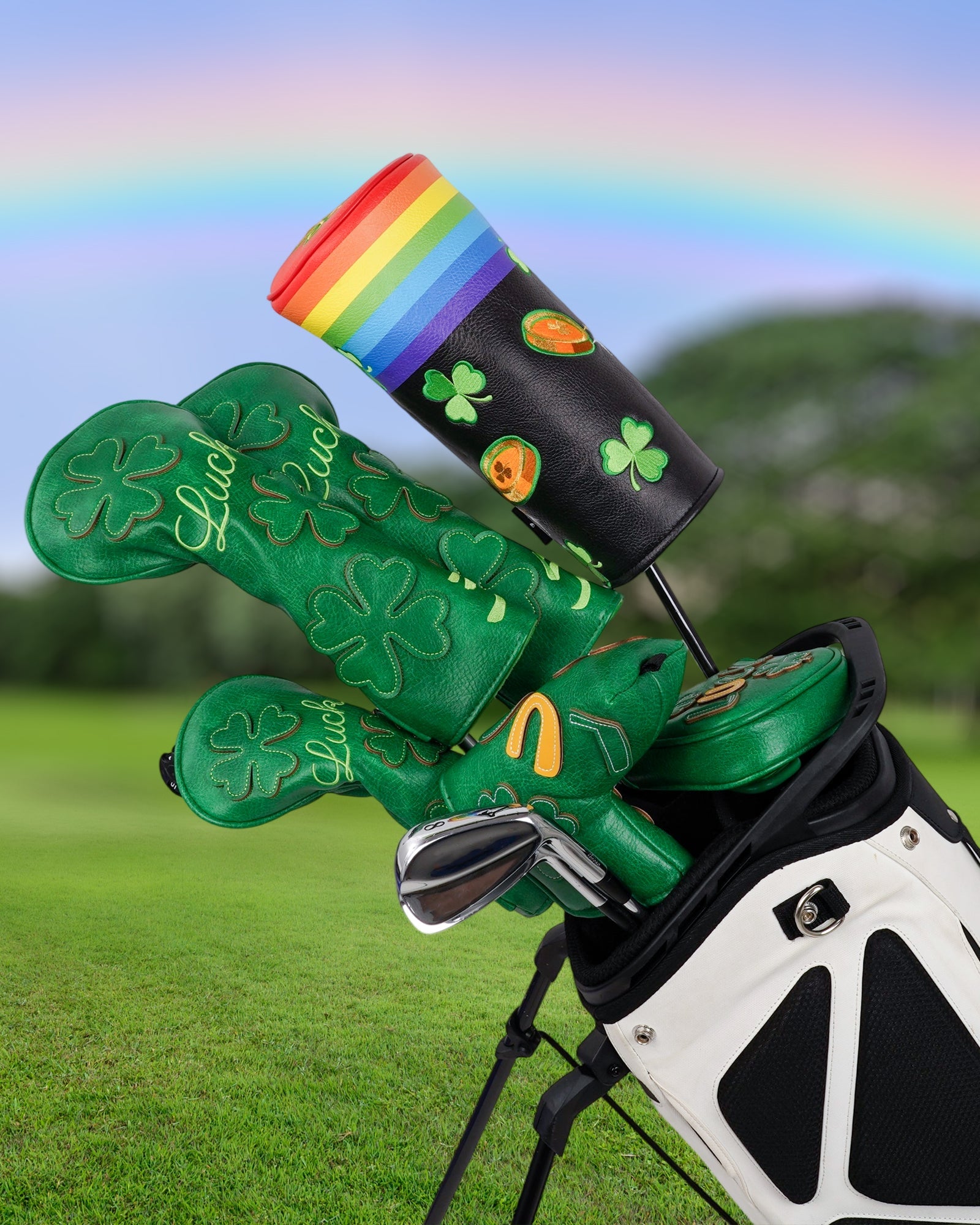 Treasure at the end of the Rainbow Barrel Golf Headcover