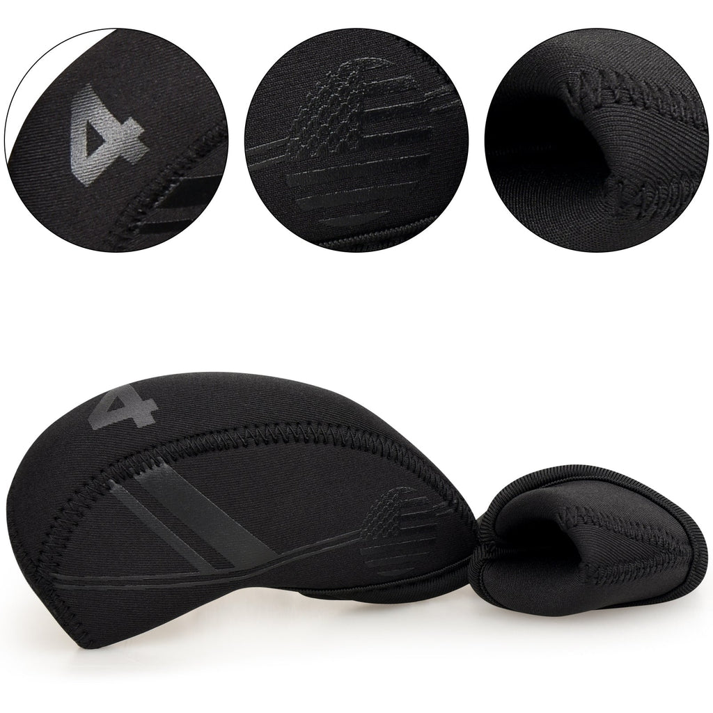 Black Splicing Diving Material Iron Cover Set 10pcs