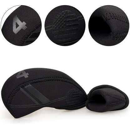 Black Splicing Diving Material Iron Cover Set 10pcs