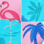 Blue PU Flamingo Driver Golf Headcover