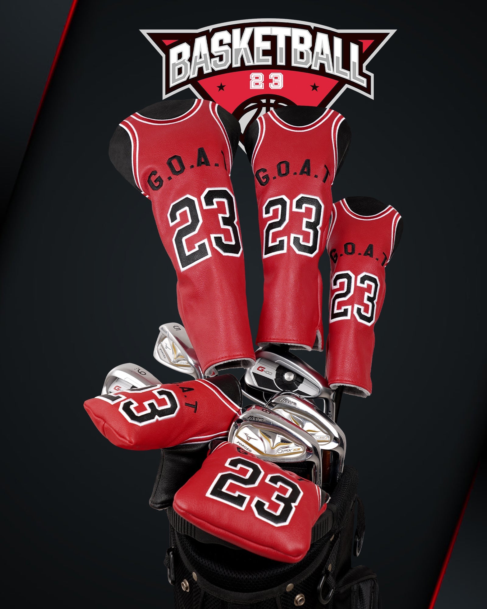 Greatest Of All Time Driver Putter Golf Head Cover Set