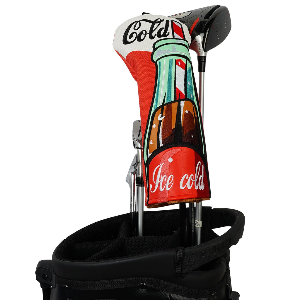 Red Coke Golf Headcover Set