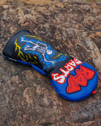 Blue Man Hit by Thunder Driver Headcover