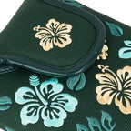 Green Rhododendron Embroidery Golf Putter Cover