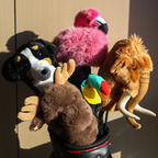 New Design Funny Plush Animal Golf Headcover Custom