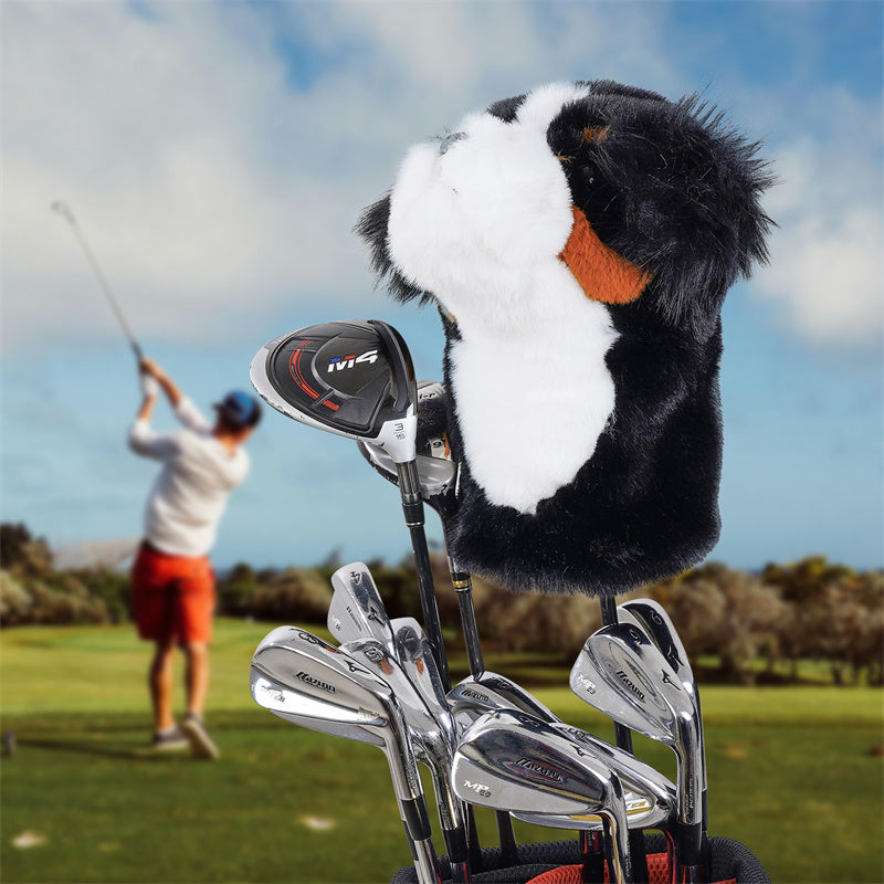 Bernese Mountain Dog Plush Golf Driver Headcover