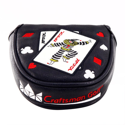 Joker Poker Mallet Putter Head Cover Black - CraftsmanGolf