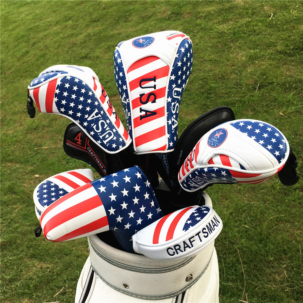 USA Flag Head Cover For Driver/Fairway wood/Hybrid - CraftsmanGolf