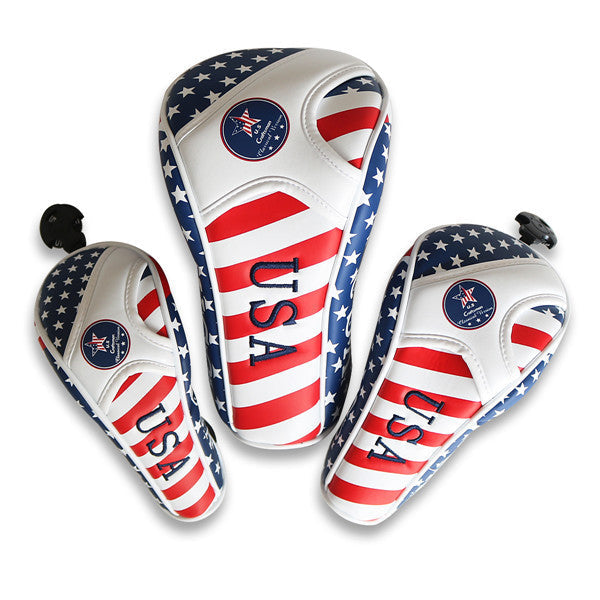 USA Flag Head Cover For Driver/Fairway wood/Hybrid - CraftsmanGolf