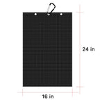 Personalized Golf Waffle Microfiber Tri-Fold Towel 16“ x 24” With Logo and Name