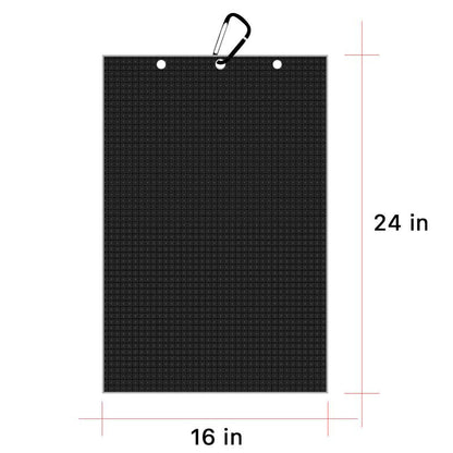 Personalized Golf Waffle Microfiber Tri-Fold Towel 16“ x 24” With Logo and Name