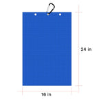 Personalized Golf Waffle Microfiber Tri-Fold Towel 16“ x 24” With Logo and Name