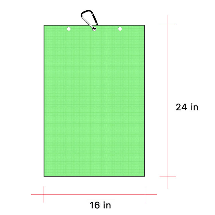 Personalized Golf Waffle Microfiber Tri-Fold Towel 16“ x 24” With Logo and Name