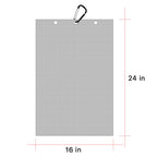 Personalized Golf Waffle Microfiber Tri-Fold Towel 16“ x 24” With Logo and Name