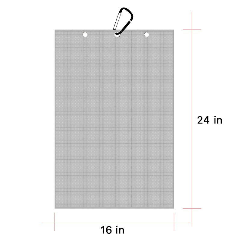 Personalized Golf Waffle Microfiber Tri-Fold Towel 16“ x 24” With Logo and Name