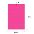 Personalized Golf Waffle Microfiber Tri-Fold Towel 16“ x 24” With Logo and Name