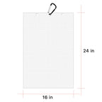 Personalized Golf Waffle Microfiber Tri-Fold Towel 16“ x 24” With Logo and Name