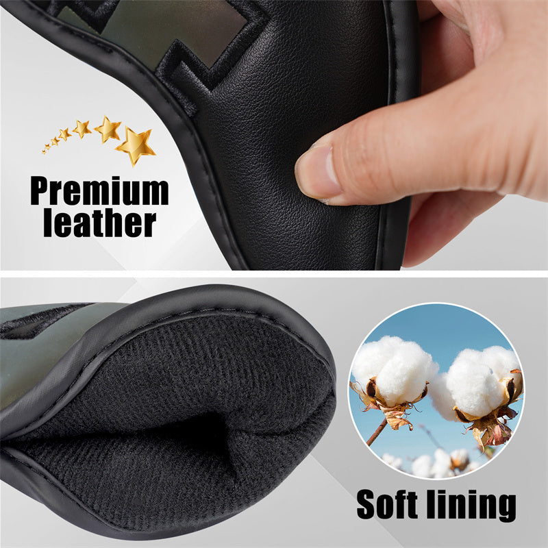 Black Gradient Colors Magnetic Golf Club Iron Headcovers Set 10pcs-CraftsmanGolf