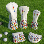Colorful Tees Golf Head Covers Set