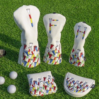 Colorful Tees Golf Head Covers Set