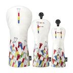 Colorful Tees Golf Head Covers Set