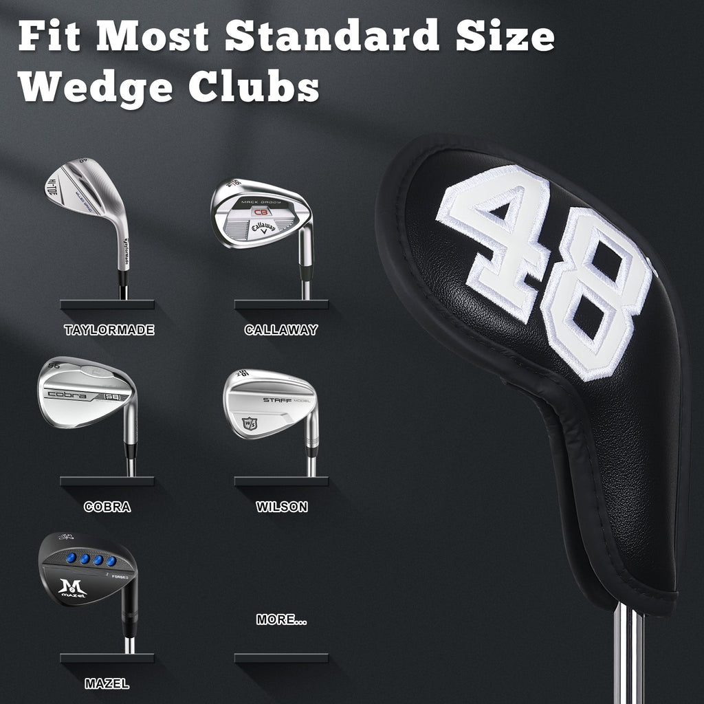 Colorful Numbers Magnetic Wedge Iron Headcovers Set (48¡ã,50¡ã,52¡ã,54¡ã,56¡ã,58¡ã,60¡ã)