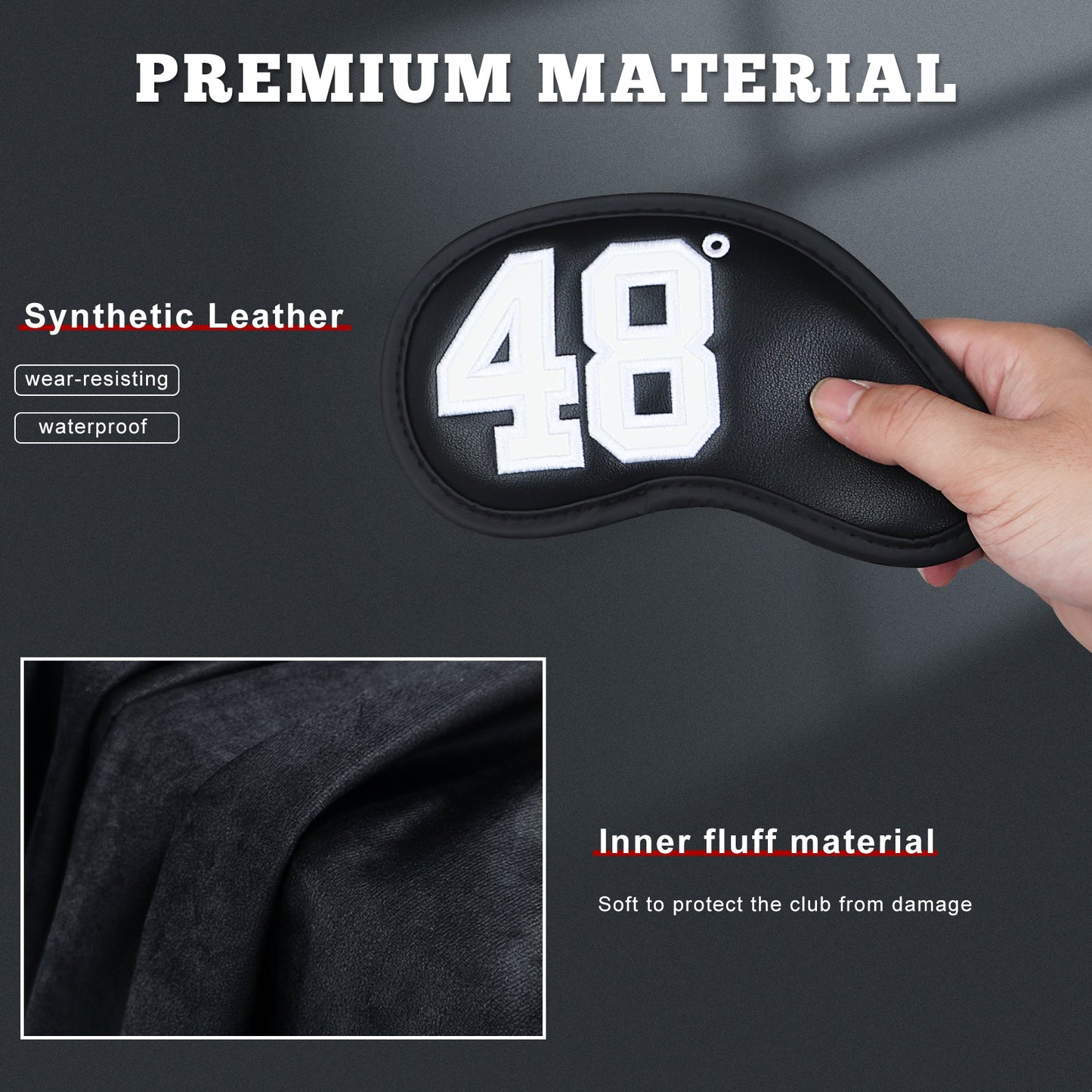 Colorful Numbers Magnetic Wedge Iron Headcovers Set (48¡ã,50¡ã,52¡ã,54¡ã,56¡ã,58¡ã,60¡ã)
