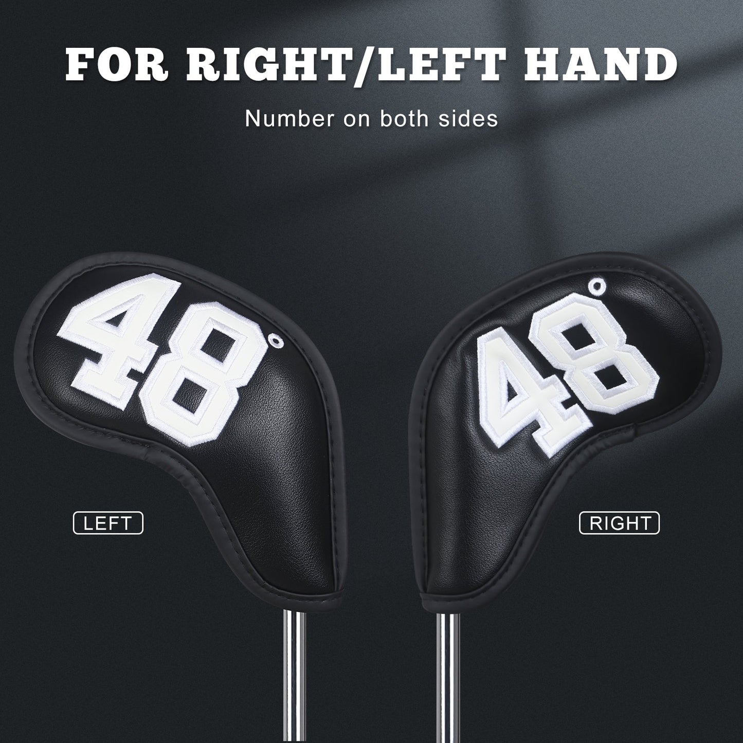 Colorful Numbers Magnetic Wedge Iron Headcovers Set (48¡ã,50¡ã,52¡ã,54¡ã,56¡ã,58¡ã,60¡ã)