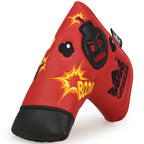 Angry Bombs Leather Golf Putter Blade Head Cover-CraftsmanGolf