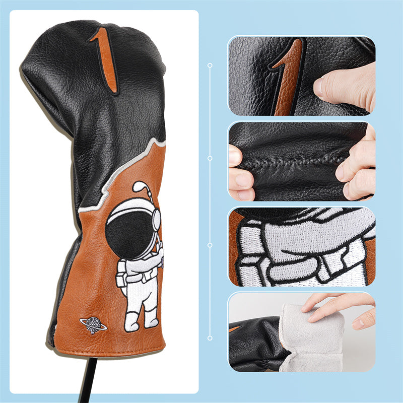 Astronaut Leather Golf Club Driver Head Cover - Craftsman Golf