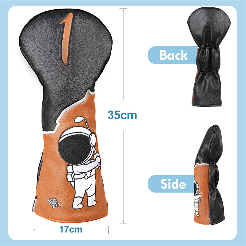 Astronaut Leather Golf Club Driver Head Cover - Craftsman Golf