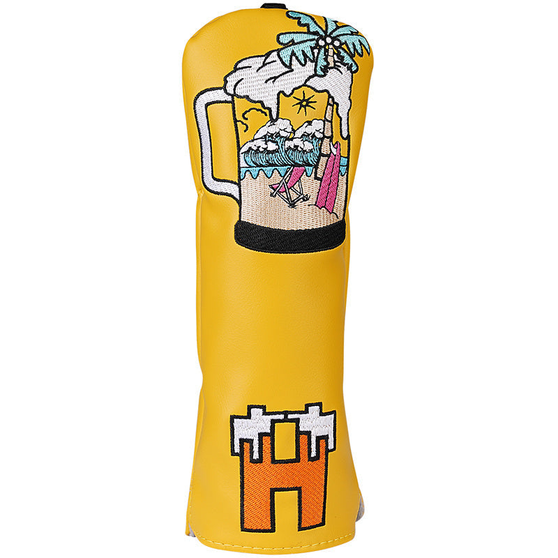Beer Golf Club Headcovers Set (Driver, Fairway, Hybrid Cover)- Craftsman Golf