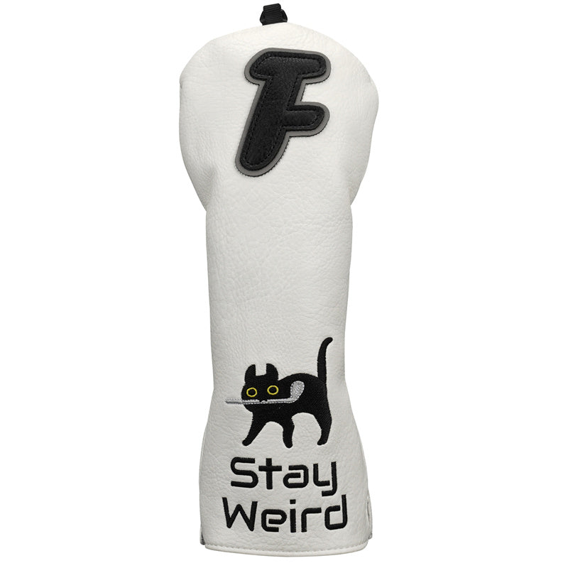 Black Cat Leather Golf Head Covers - Craftsman Golf