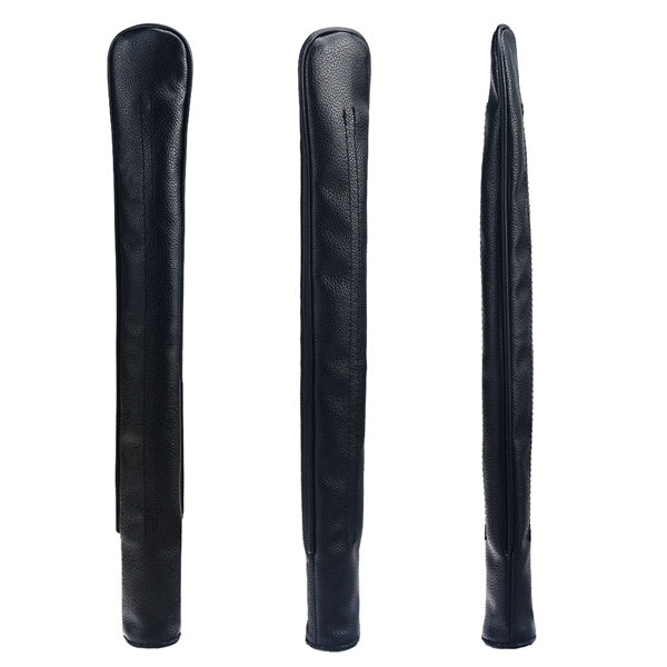 Black Leather Alignment Stick Cover-CraftsmanGolf