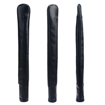 Black Leather Alignment Stick Cover-CraftsmanGolf