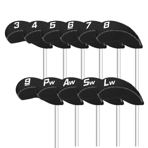 Black Neoprene Iron Head Covers fit well