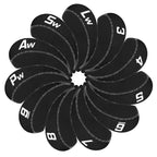 Black Neoprene Iron Head Covers Set 11pcs（3-9,Pw,Aw,Sw,Lw 