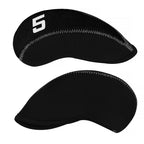 Black Neoprene Iron Head Covers  