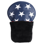 Craftsman Golf Blue White Leather With Red Stripes Golf Head Covers