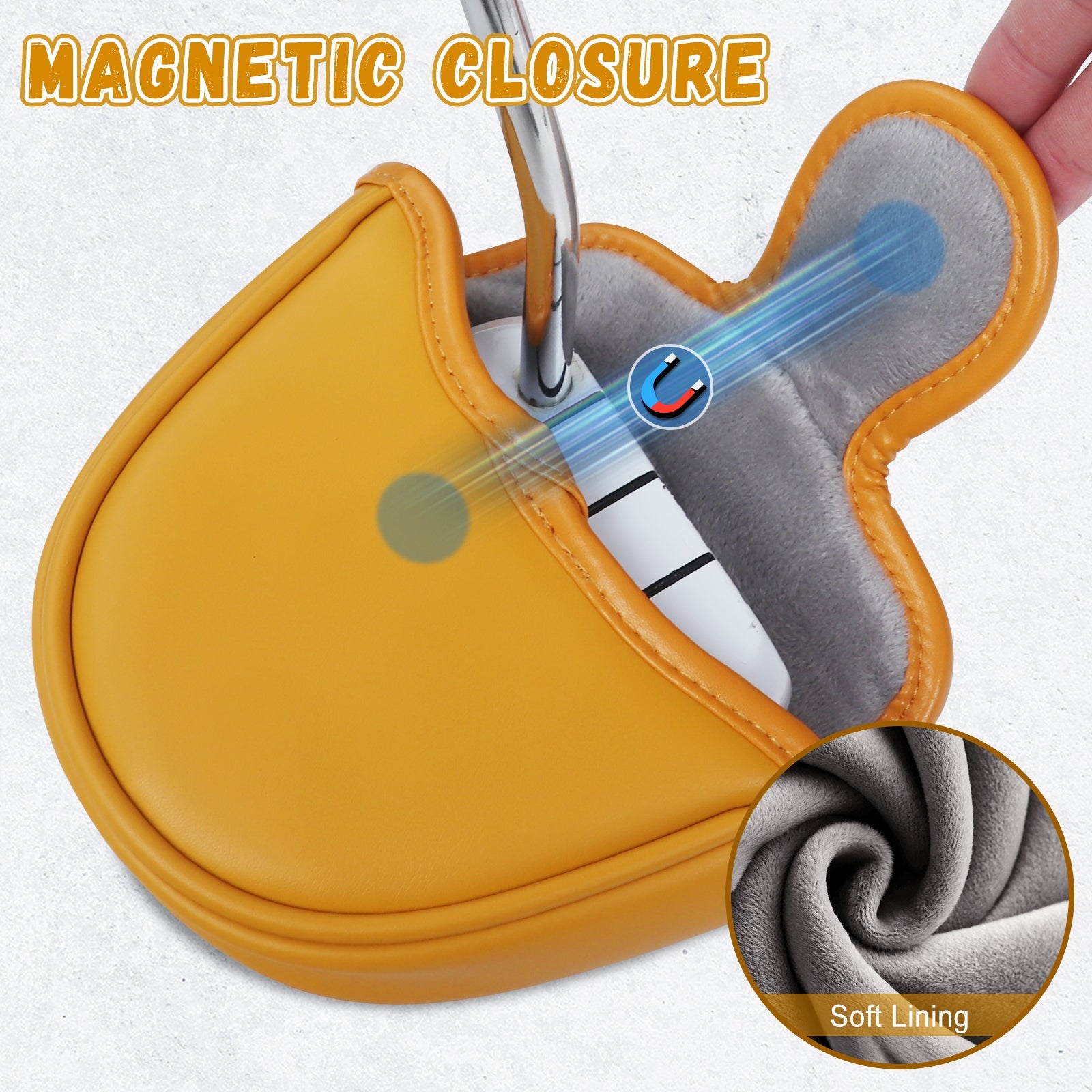 Boom Golf Magnetic Mallet Putter Head Cover